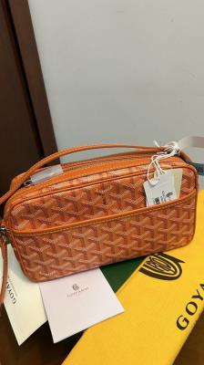 wholesale quality goyard orange camera bag 020189